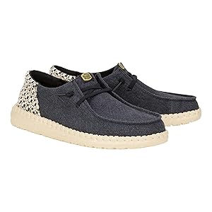 Amazon.com | HEYDUDE Wendy Funk Coastal Woven Black/Multi